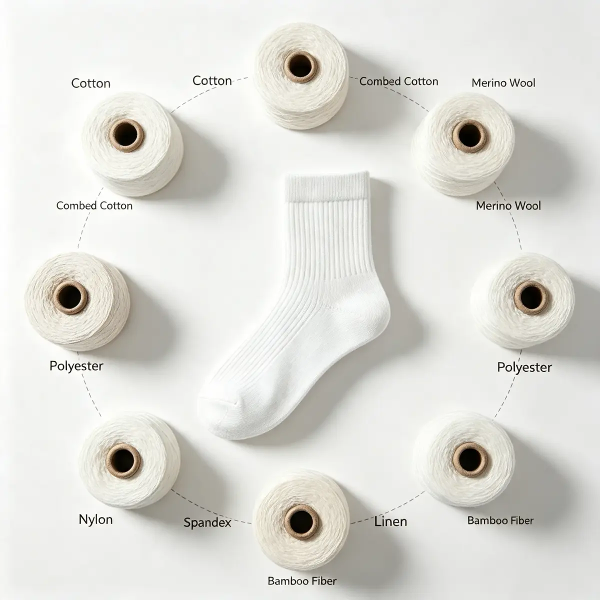 Custom sock materials