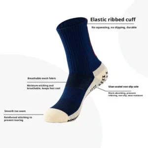 Football sock manufacturing details