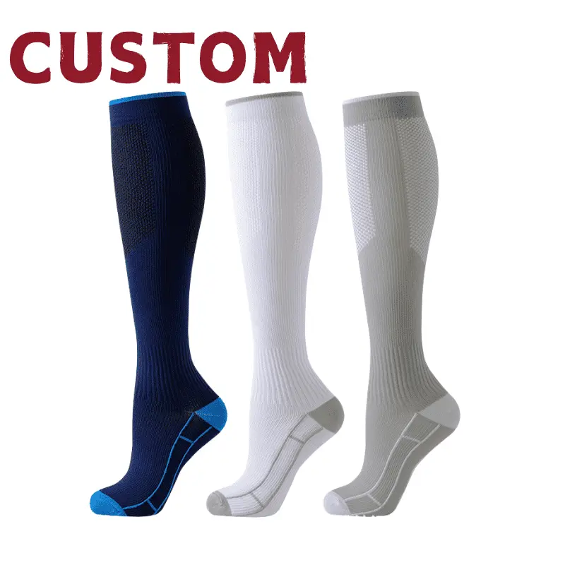 Custom Knee High Compression Sport Socks 1 Custom Knee High Compression Sport Socks