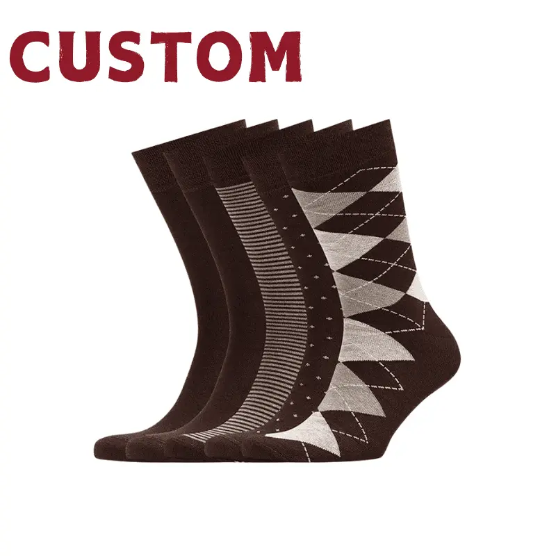 Custom Men Cotton Business Socks