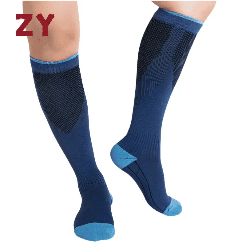 Custom sport compression socks breathable mesh