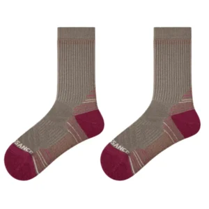 Merino wool hiking socks men women shock absorbing cushion crew outdoor socks