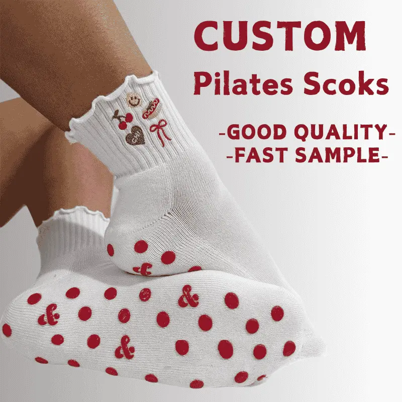 Custom Pilates Yoga Crew Socks
