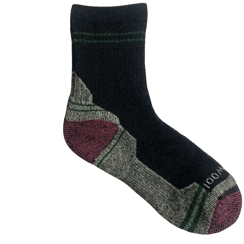 custom padded wool hiking socks blister resistant