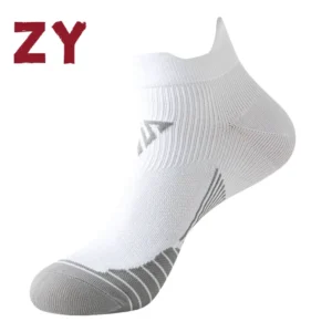 China manufacturer low cut sport running socks anti‑slip stripe knitting