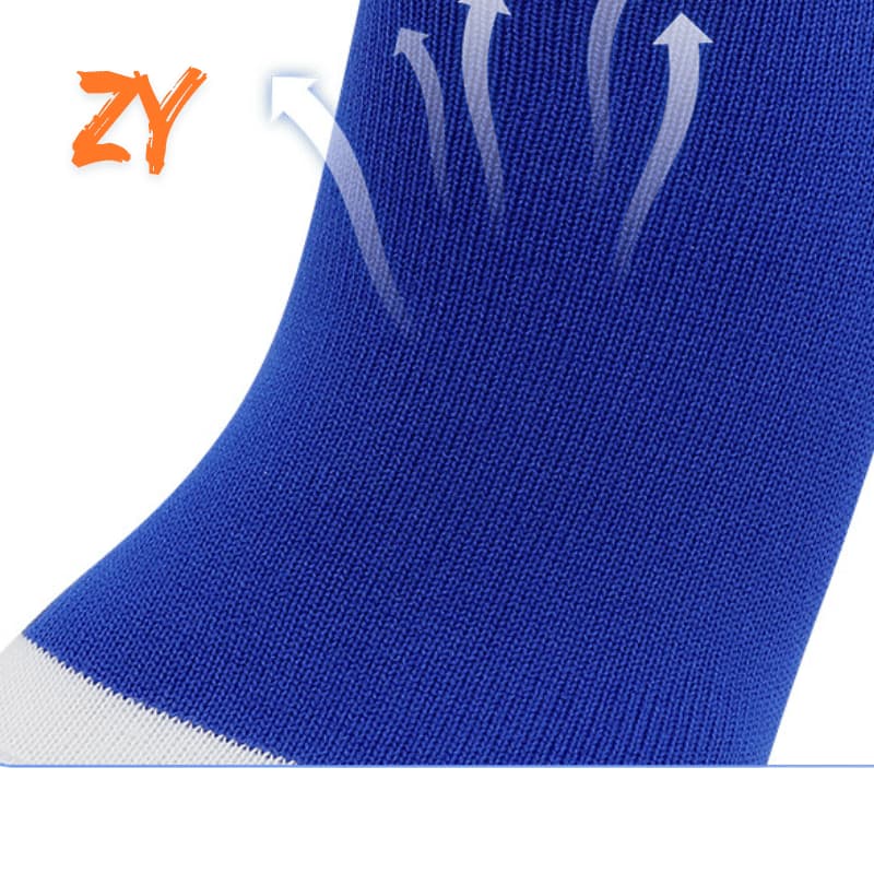 breathable elastic cuff custom knee high socks