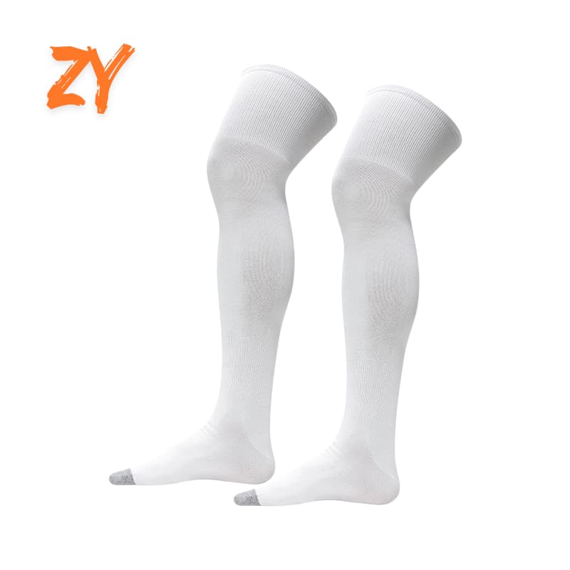 custom baseball elite knee-high socks white pair